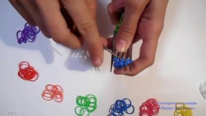 Как плести браслет из резинок - Чешуя дракона