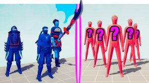 NINJA TEAM vs RANDOM TEAM | TABS - Totally Accurate Battle Simulator