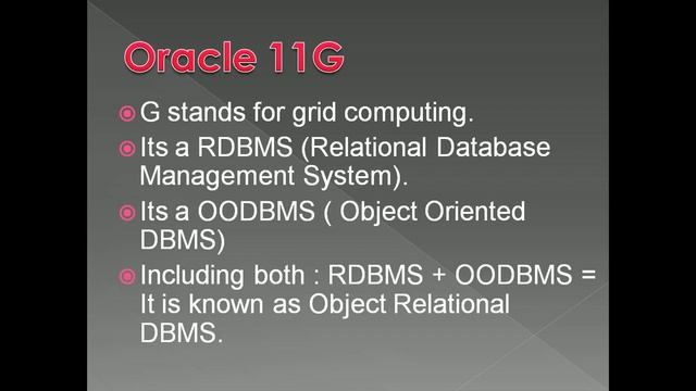 Introduction To Oracle 11g Database | Oracle 11g Database | 2020