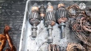 Обжиг якорей, обжиг проводов,добыча меди!