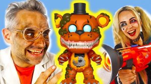 БИТВА ЗА TWISTED ФРЕДДИ ФНАФ FUNKO POP! ДОКТОР ЗЛЮ VS ХАРЛИ КВИНН: АНИМАТРОНИКИ FNAF!