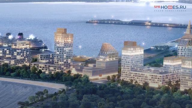 Обзор проектов на намыве Васильевского острова. Golden City, Я-романтик, проект от ЛСР, Капитан Нем