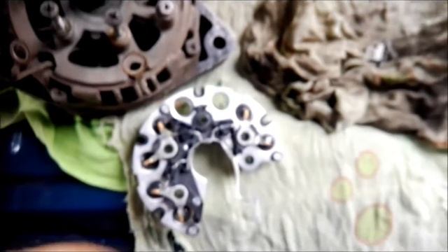 ремонт генератора ваз 2115,замена диодного моста и датчика регулятора напряжения смотреть онлайн