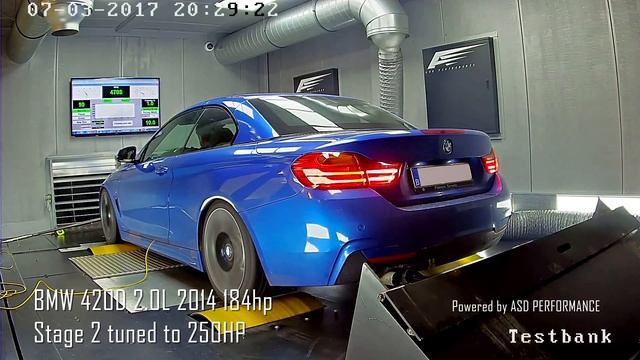 BMW 420D 184hp stage 2 tuned to 250hp powered by ASD PERFORMANCE