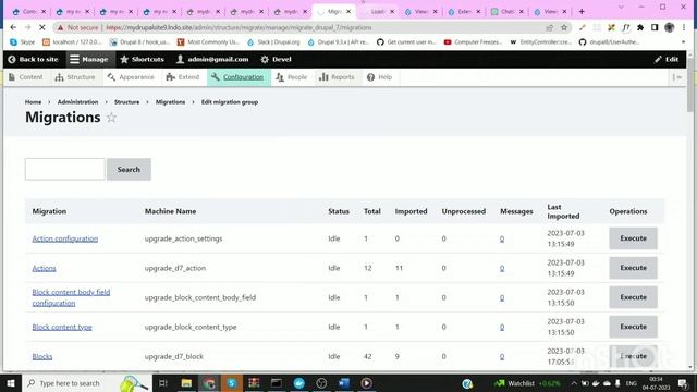 VIWES MIGRATION USING DRUSH
