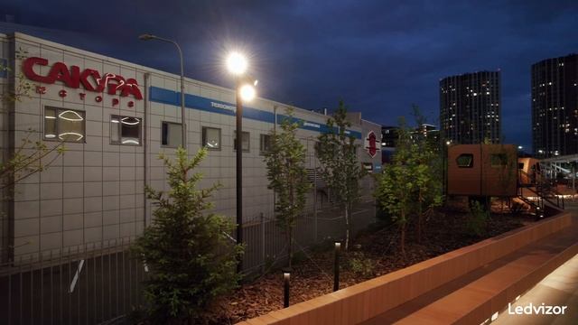 Освещение жилого комплекса "Метрополис" в Красноярске смотреть онлайн