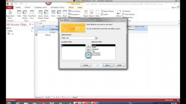 MS Access 2013 Creating A Form To Add A Picture