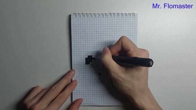 Как Нарисовать Панду По Клеточкам ? / How to Draw a Panda ? / Рисунки по клеточкам смотреть онлайн