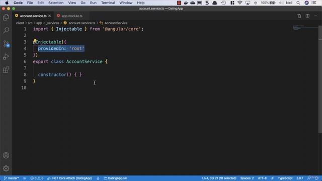 Introduction to Angular services in Asp.Net Core part 16
