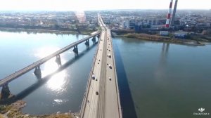 Кузнецкий мост Кемерово Phantom 4 аэросъемка
