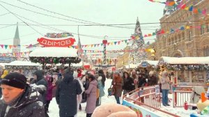 Red Square, Moscow in Heavy Snowfall | Walking tour 4K HDR