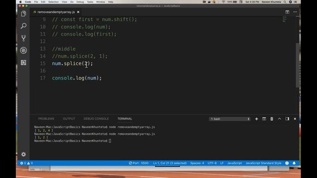 Remove Elements and Empty an Array in JavaScript - Part - 14