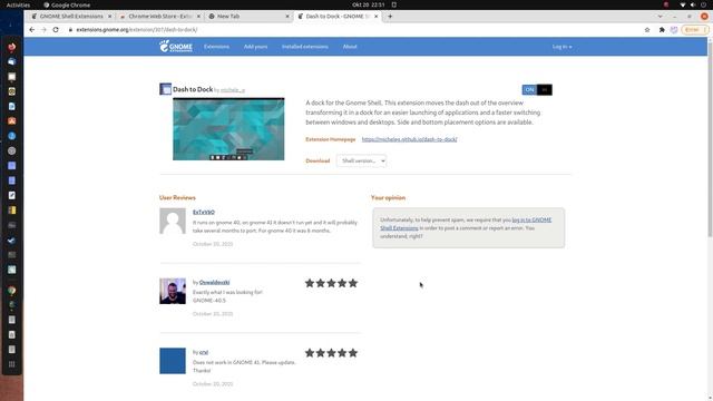 Ubuntu 21.10 [ Dash to Dock v70 support GNOME 40 ] смотреть онлайн