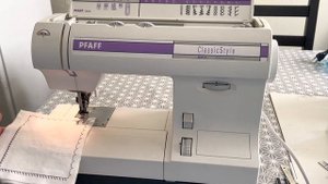 Pfaff 1525 classic style Nähmaschine aufspülen einfädeln und Programme #nähmaschine #pfaff