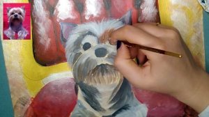Как нарисовать Йоркширского терьера. Yorkshire Terrier drawing step by step. Рисунок собаки поэтапн