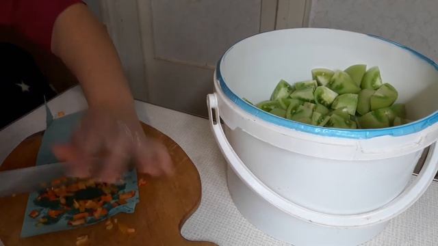 Зеленые помидоры по корейски#зеленые помидоры-два дня и кушаем#быстрый салатик из зеленых помидоров