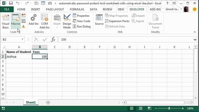 Automatically Password Protect Excel Worksheet and Lock Cells after Data Entry using VBA смотреть онлайн