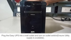 How to Switch on the APC Easy UPS BVX1600LI-IN | Schneider Electric Support