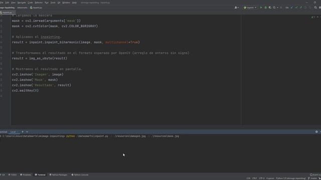 Cómo Restaurar Imágenes Mediante Inpainting con scikit-image смотреть онлайн