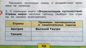 Окружающий мир. Рабочая тетрадь 2 класс 1 часть. ГДЗ стр. 12 №2
