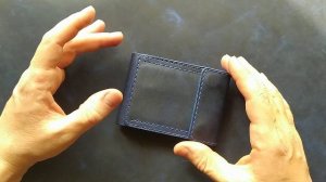 Кошелек-бифолд с монетницей из кожи. Выкройка.