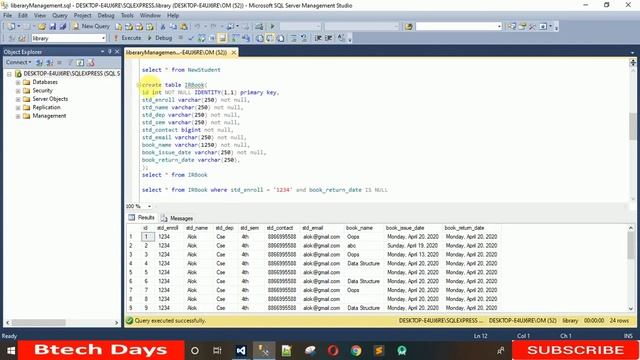 11. Library Management System in C# - Issue Book Back-End Coding смотреть онлайн