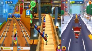 Subway Surfers 2019 Rio VS Temple Run 2 Pirate Cove VS Talking Tom Gold Run Santa Tom