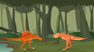 T-Rex vs Spinosaurus | T-Rex vs Dinosaurs Deathmatch | Dino Animation