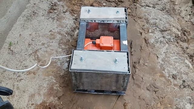 Электрическая вибротрамбовка (виброплита). Тест № 2