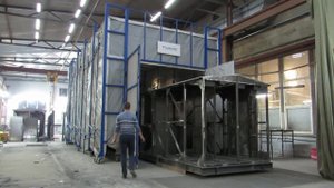Раздвижная покрасочная камера ТВЕКО / Mobile spray booth TWEKO / Мобільна фарбувальна камера ТВЕКО
