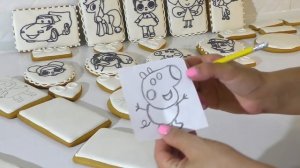 Как перенести рисунок на пряник ПРЯНИК-РАСКРАСКА  Имбирные пряники