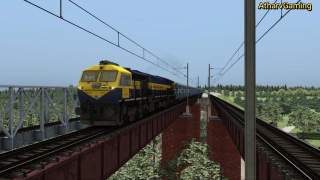 Train Actions At Bridge | Railworks Train Simulator | Indian Railways смотреть онлайн
