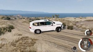 #2 BEAMNG  ПРОКАТИЛСЯ НА КРУЗАКАХ РАЗНОЙ КОМПЛЕКТАЦИИ! Toyota Land Cruiser 300!