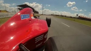 Jaki Scheckter Driving the Jean Alesi F1 Ferrari Owned by Peter Bailey- Rear Wing VIew - Heat 2.avi