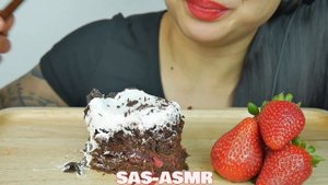 ASMR BLACK FOREST CAKE (EATING SOUNDS) | SAS-ASMR