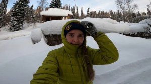 Снежный выходной (горные лыжи, на снегоходе по лесу)