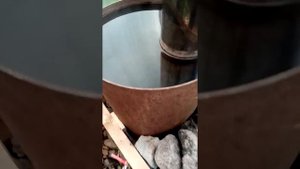 Затопили баню эконом класса, из поликарбоната!