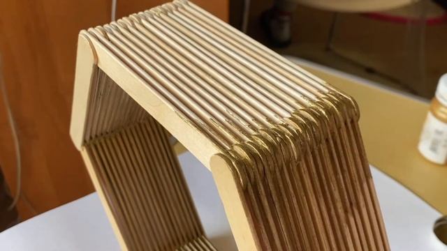 Полка из медицинских шпателей / Поделки своими руками / DIY