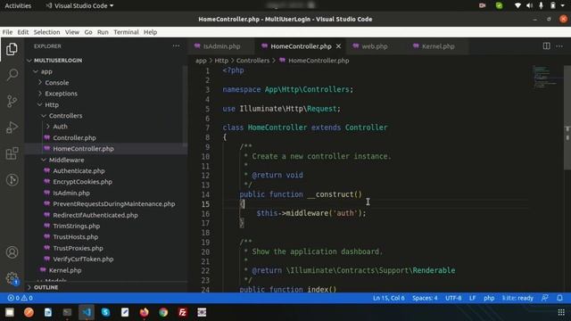 Multi login system using middleware | How to use user and admin login system | Laravel ui auth смотреть онлайн