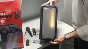 Unboxing ZQS-4235 8W x 2, Microphone, bluetooth wireless, aux, radio FM