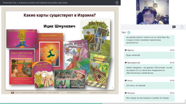 Любовь Мошинская "Знакомство с израильскими метафорическими картами"