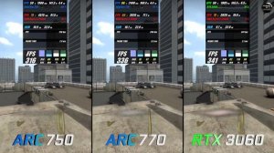 Intel Arc 750 vs Arc 770 vs RTX 3060 / Test in 7 Games / Benchmark / 1440p