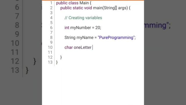 Get Started with Java Variables in a Snap ⚡️???#programming #coding #java #learntocode #beginner