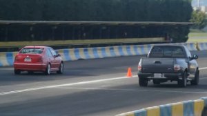 F-150 Lightning SVT vs Jetta GLI Mk4. Arrancones Pegaso, abril 19 2015