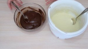 Пирог зебра на кефире Очень Просто и Вкусно