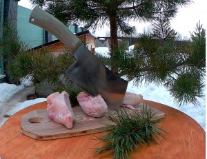 Нож,топорик для рубки мяса.Как быстро сделать своими руками.