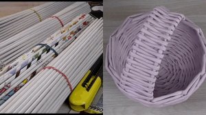 Плетение из газетных трубочек Подробный мастер - класс для начинающих