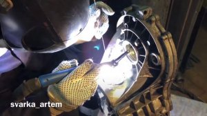 Аргоновая сварка, ремонт коробки