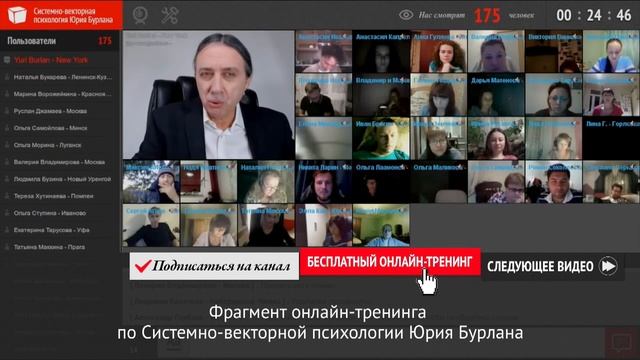 Выбор окружения - выбор судьбы. Системно-векторная психология. Юрий Бурлан