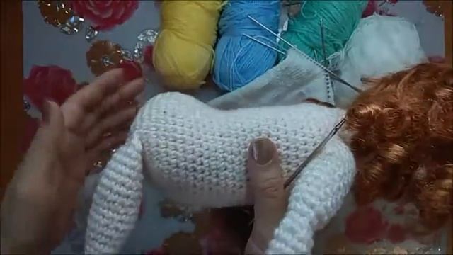 Боди для куклы своими руками без швов..Вяжем боди лицевой гладью.